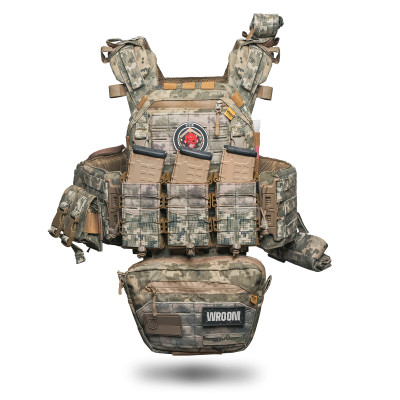 Плитоноска покращена «Ghost Gen4 V2» з балістичним захистом 1 класу, системою швидкого скидання + 9 підсумків, колІр піксель