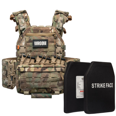 Lightweight Class 6 Body Armor Ghost Performance V1 with Class 1 Ballistic Protection + Placard, Color Multicam