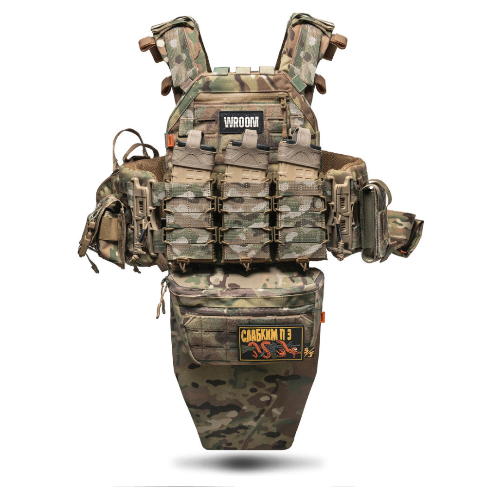 Комплект плитоноска Ghost Gen4 V3+ з РПС з балістичним захистом 2 класу, колір мультикам