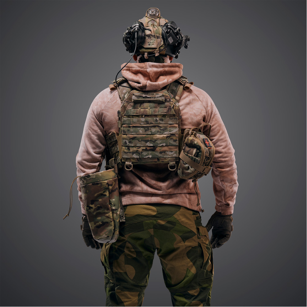 Комплект плитоноска Ghost Gen4 V3+ з РПС з балістичним захистом 2 класу, колір мультикам