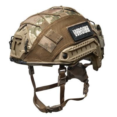 Ballistic Helmet (Combat Helmet) FAST NIJ IIIA Coyote with Pixel Cover