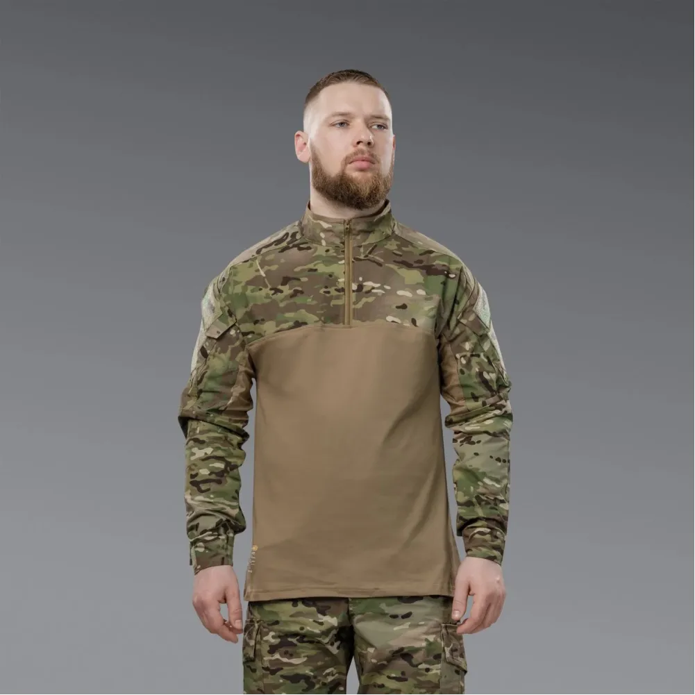 Комплект форми: убакс BattleSkin Regular та тактині штани Battlegear з наколіниками. Колір Мультикам