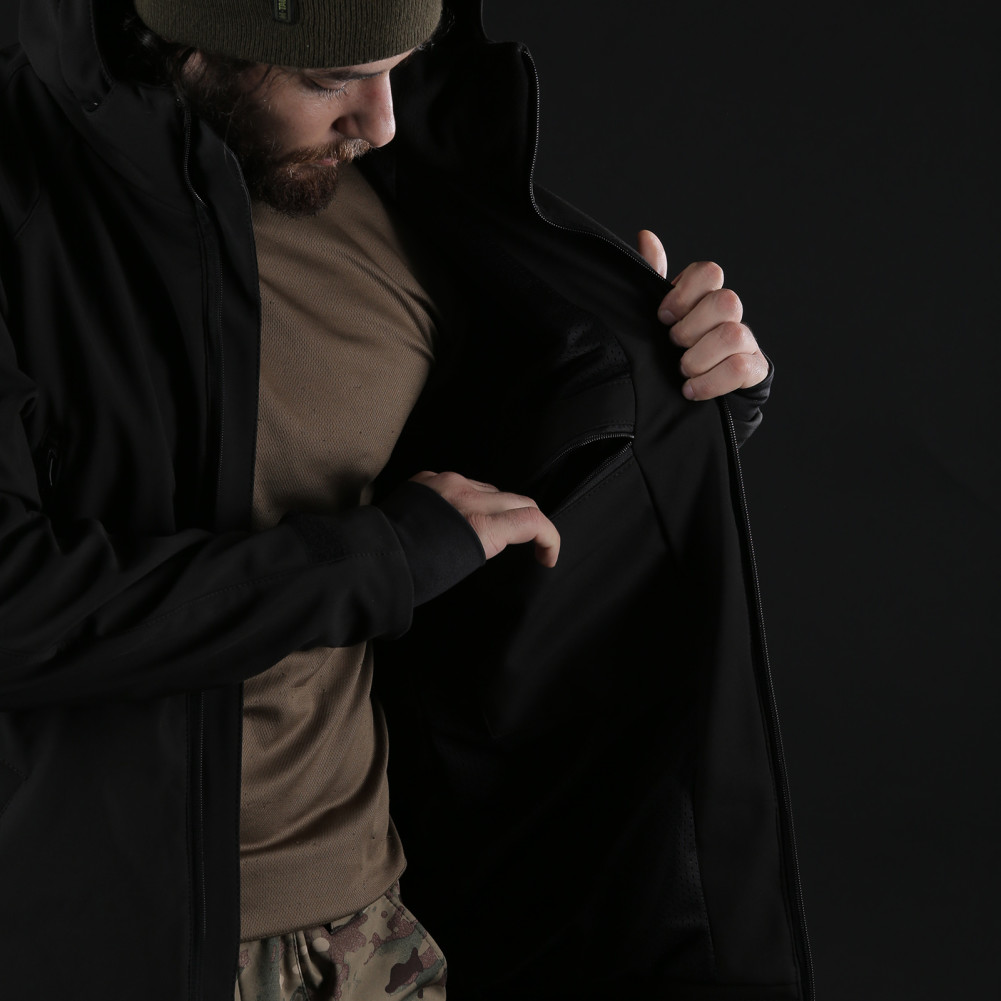 Куртка зимова тактична Hunter LTD SoftShell, Колір Чорний