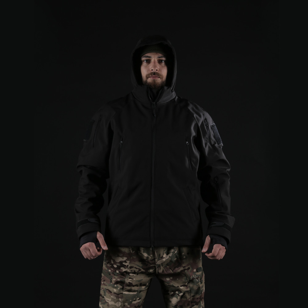 Куртка зимова тактична Hunter LTD SoftShell, Колір Чорний
