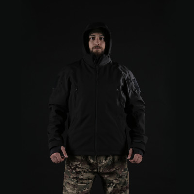 Куртка зимова тактична Hunter LTD SoftShell, Колір Чорний