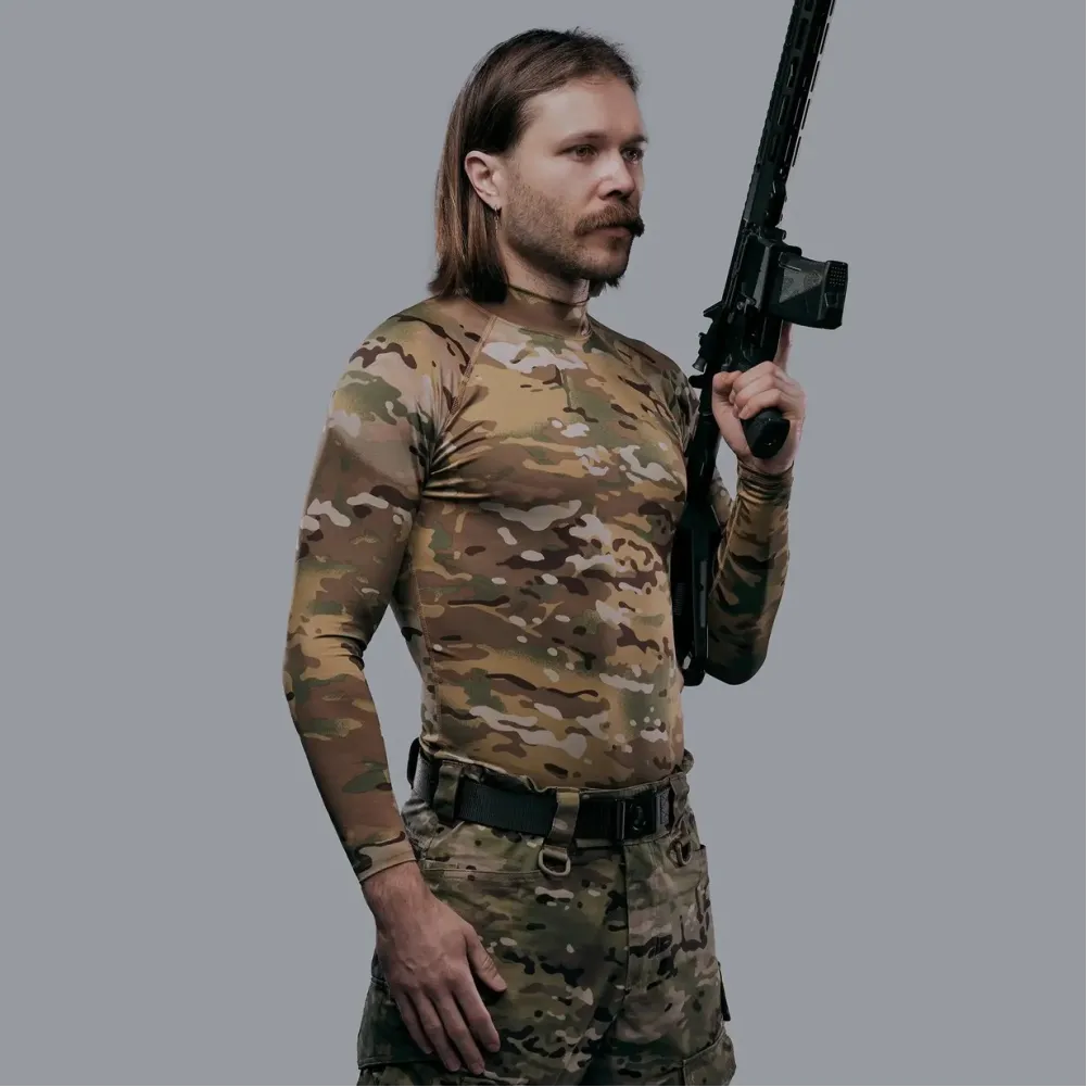 Рашгард тактичний WROOM. Колір Мультикам