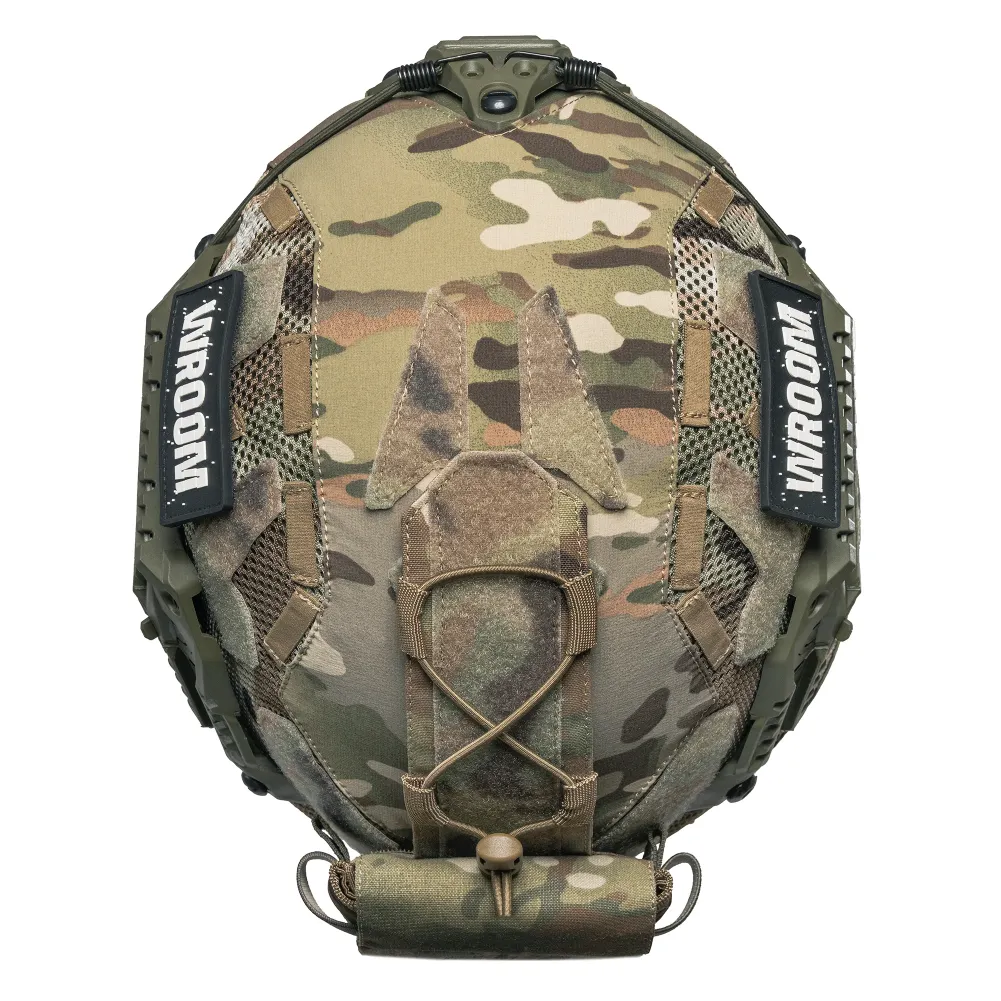 Kask kevlarowy SESTAN BUSCH MICH BK-ACH-HC ze zwiększoną ochroną z pokrowcem multikam. Kolor oliwkowy.