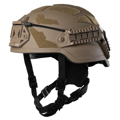 Шолом кевларовий Combatant Middle Cut з додатковим захистом. Колір Койот