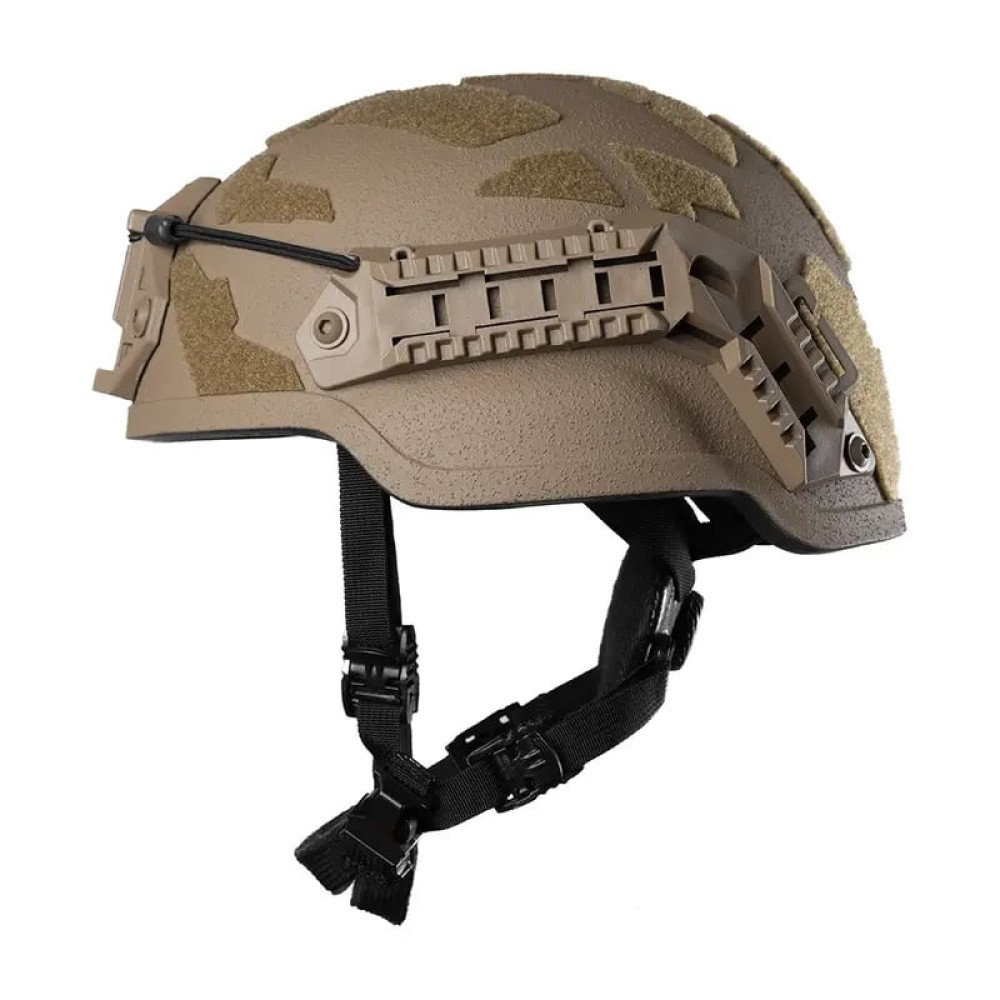 Шолом кевларовий Combatant Middle Cut з додатковим захистом. Колір Койот