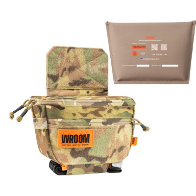 Set: Performance GENII Pouch with Level 2 Ballistic Panel. Multicam color