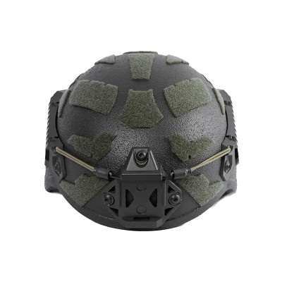 Kevlar Helmet Combatant MICH with ear protection. Color Olive