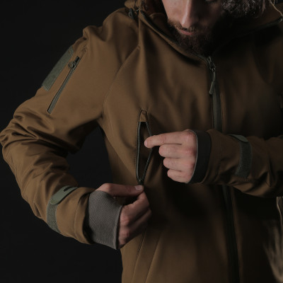 Куртка зимняя тактическая Hunter LTD SoftShell, Цвет Койот
