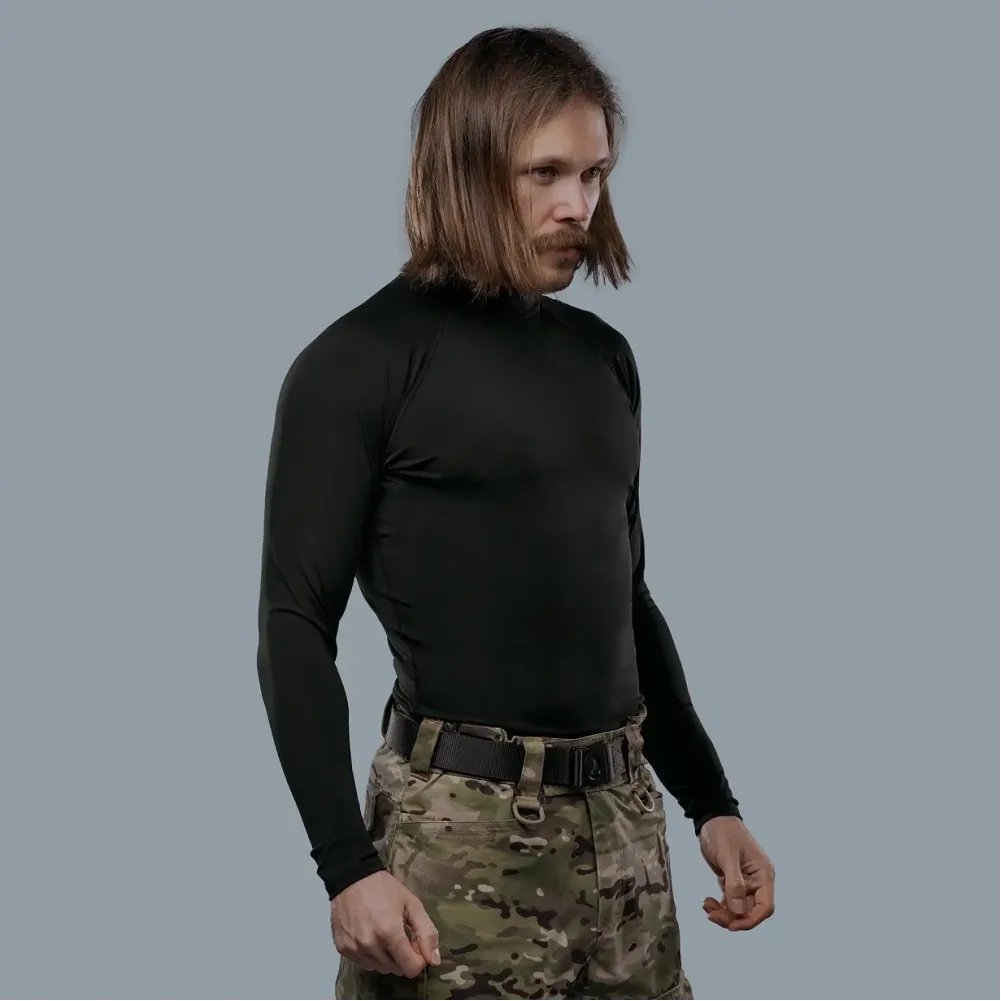 Рашгард тактичний WROOM. Колір Чорний