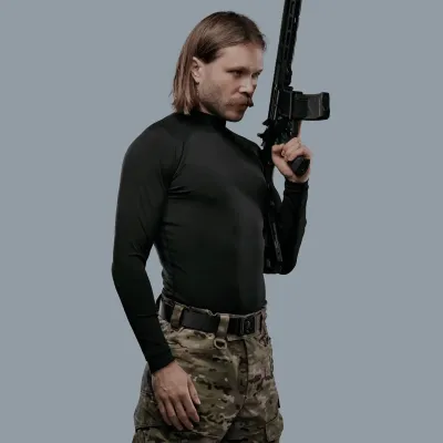 Рашгард тактичний WROOM. Колір Чорний