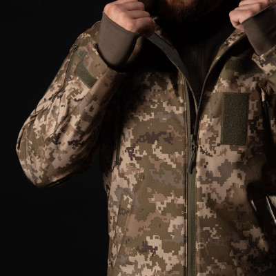 Tactical Winter Jacket Hunter LTD SoftShell, Color Pixel