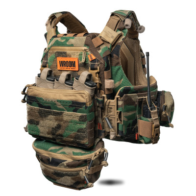 Плитоноска покращенна GHOST GEN5 PRO V2+ з балістичний захист 2-го класу. Колір Multicam Woodland