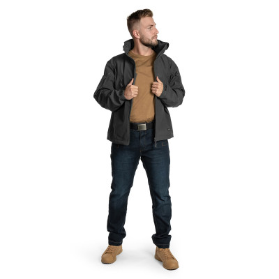 Куртка тактична Helikon Gunfighter Softshell Shark Skin Windblocker. Колір Чорний