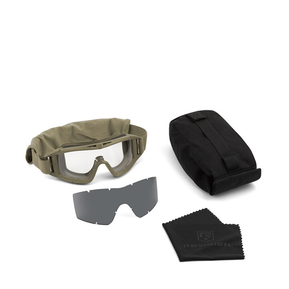 Балістичні окуляри-маска Revision Desert Locust 2 Lens Kit. Колір Койот