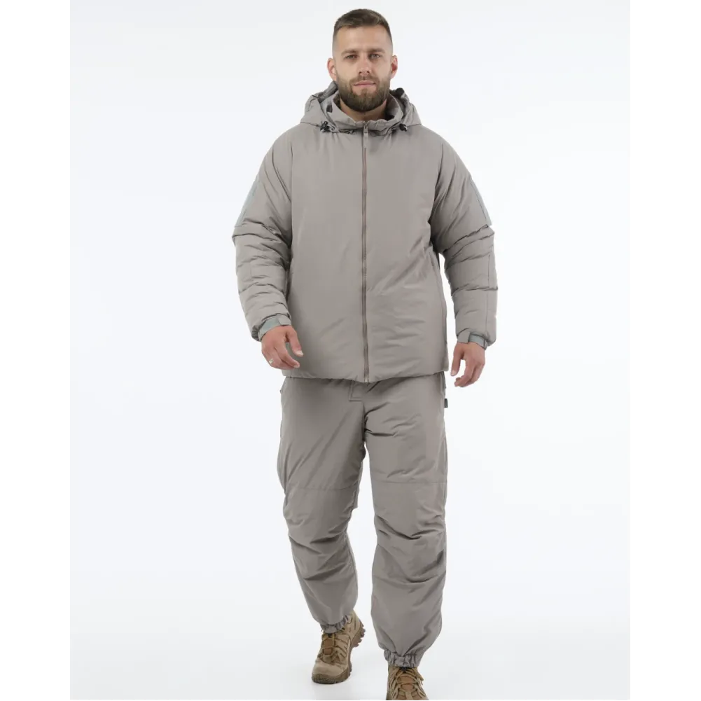 Комплект: Зимова куртка та штани GEN III level 7 AGB ECWCS. Колір Сірий/Gray.