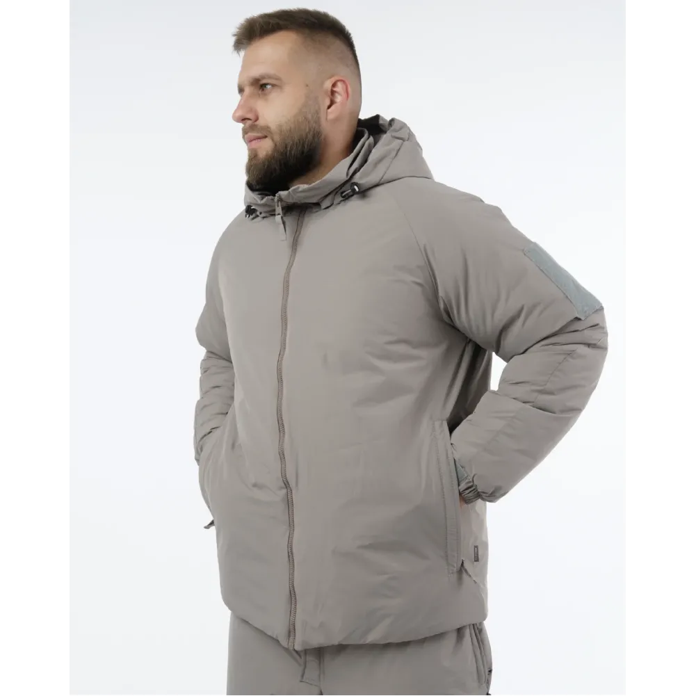 Комплект: Зимова куртка та штани GEN III level 7 AGB ECWCS. Колір Сірий/Gray.