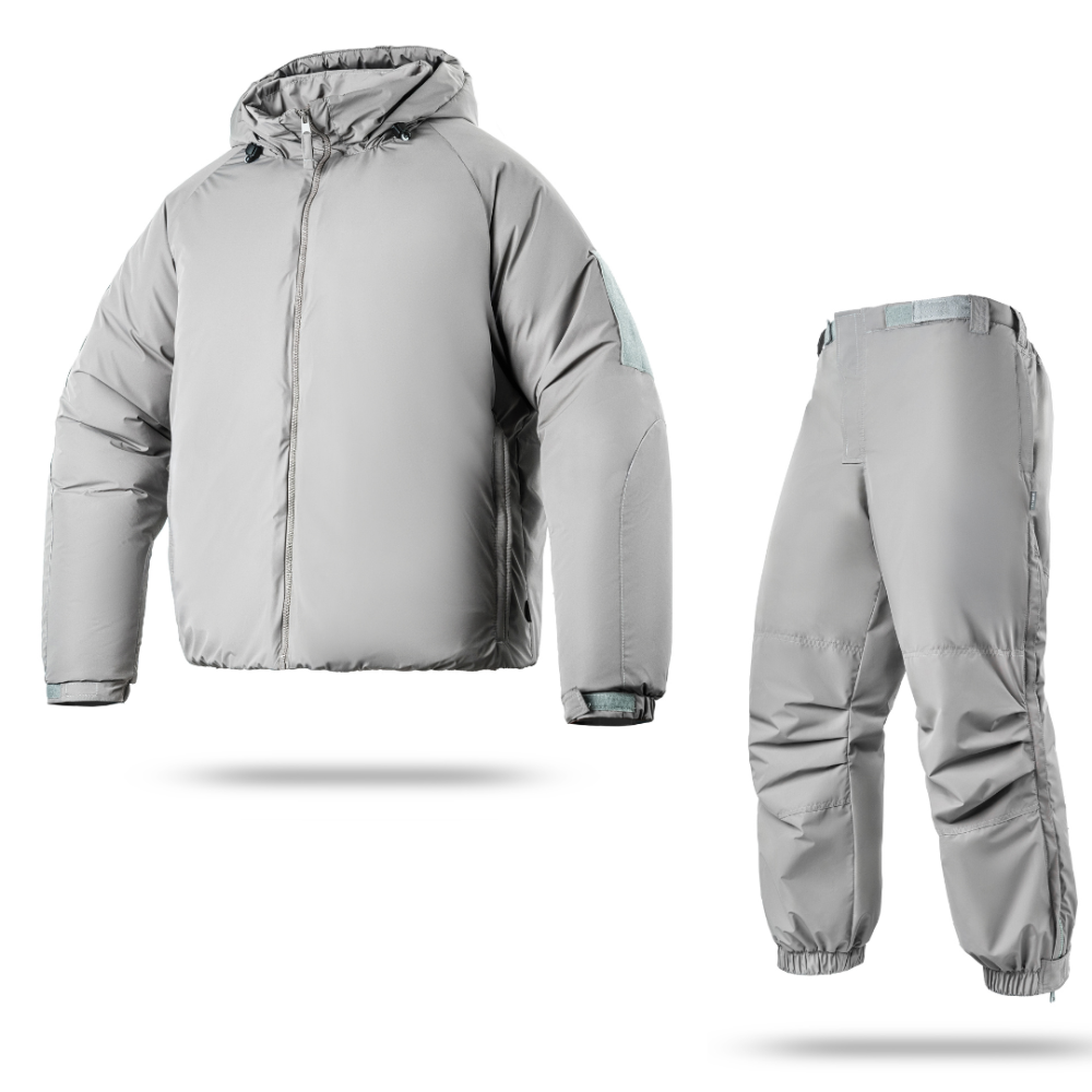 Комплект: Зимова куртка та штани GEN III level 7 AGB ECWCS. Колір Сірий/Gray.