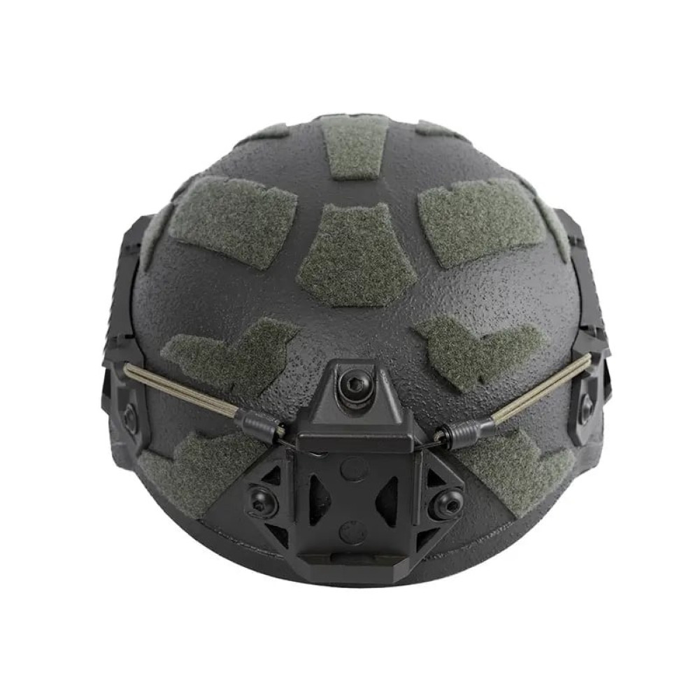 Шолом кевларовий Combatant Middle Cut з додатковим захистом. Колір Оливковий