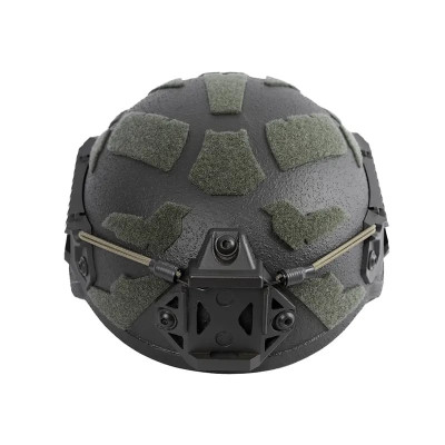 Шолом кевларовий Combatant Middle Cut з додатковим захистом. Колір Оливковий