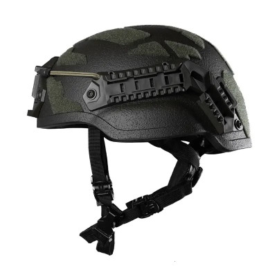 Шолом кевларовий Combatant Middle Cut з додатковим захистом. Колір Оливковий
