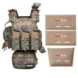 Plate Carrier “Neptun GEN4 V2” Pixel with side and groin protection, quick-release system + 9 pouches