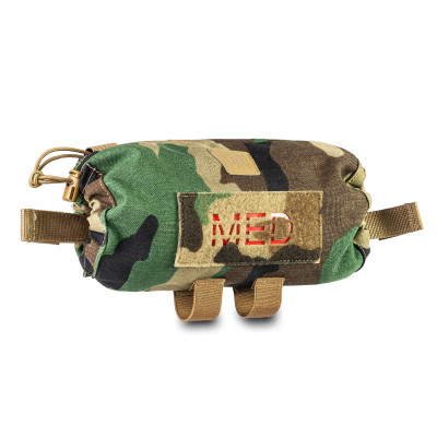 ROLL PRO Enlarged Medical Pouch with MOLLE System. Color Multicam Woodland 