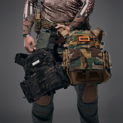 Плитоноска покращенна GHOST GEN5+ PRO з балістичним захистом 2-го класу. Колір Multicam Black USA