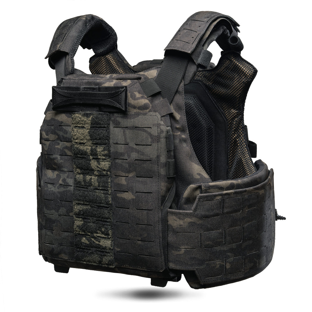 Плитоноска покращенна GHOST GEN5+ PRO з балістичним захистом 2-го класу. Колір Multicam Black USA