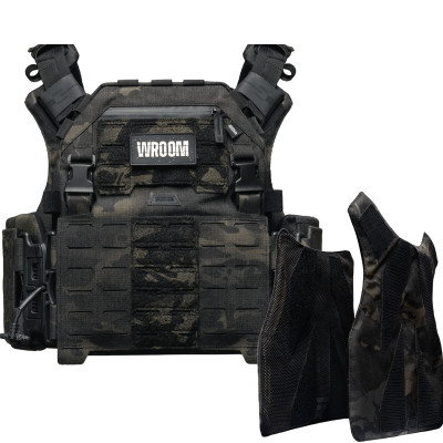 Плитоноска покращенна GHOST GEN5+ PRO з балістичним захистом 2-го класу. Колір Multicam Black USA