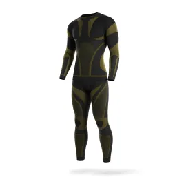 Комплект термоактивної білизни Mil-Tec 4-Way Stretch Performance, Колір Чорний