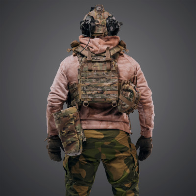 Комплект плитоноска Ghost Gen4 V4+ з РПС з балістичним захистом 2 класу, колір мультикам
