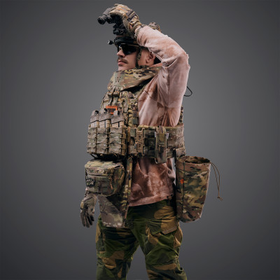 Комплект плитоноска Ghost Gen4 V4+ з РПС з балістичним захистом 2 класу, колір мультикам