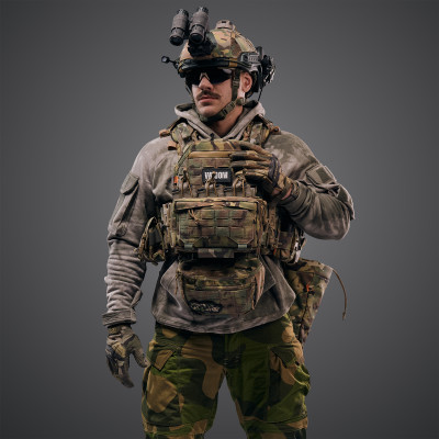 Ghost Performance V2 Plate Carrier Set with RPS and Level 1 Ballistic Protection. Color Multicam