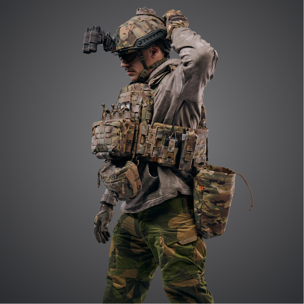Ghost Performance V2 Plate Carrier Set with RPS and Level 1 Ballistic Protection. Color Multicam