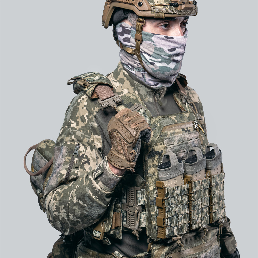 Плитоноска Neptun GEN4 V2 піксель із системою швидкого скидання MOLLE + 9 підсумків