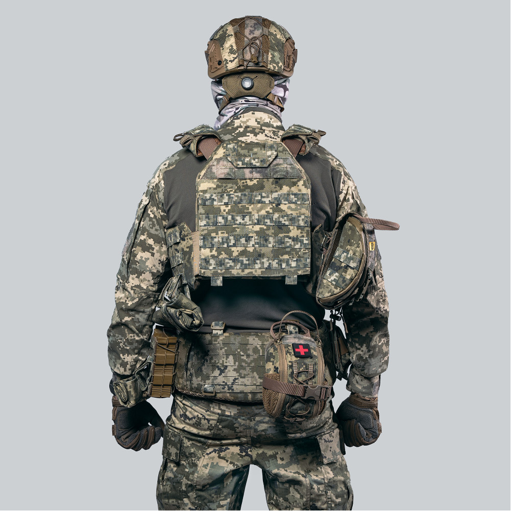Плитоноска Neptun GEN4 V2 піксель із системою швидкого скидання MOLLE + 9 підсумків