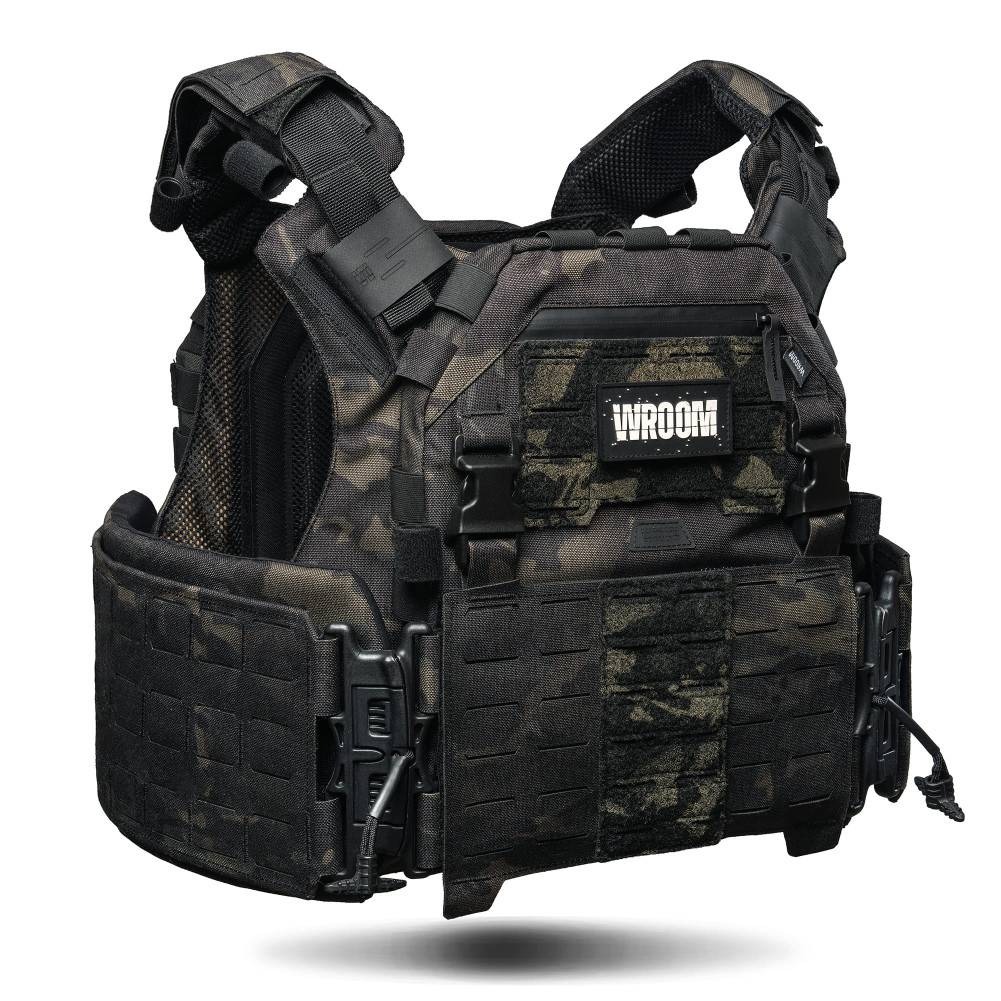 Body Armor Level 6 GHOST GEN5+ PRO with Level 6 Plates and Level 2 Side Ballistic Protection. Color Multicam Black USA