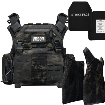Body Armor Level 6 GHOST GEN5+ PRO with Level 6 Plates and Level 2 Side Ballistic Protection. Color Multicam Black USA
