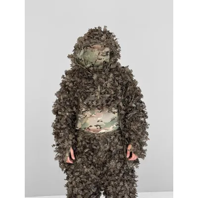 Маскувальний костюм Ghillie V8 PRO. Колір коричневий (Гниле Листя)