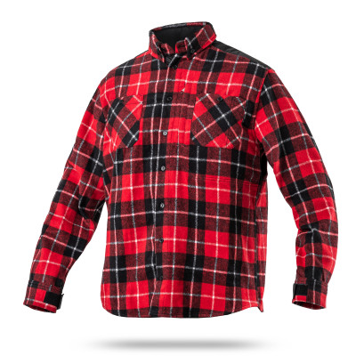 Wroom Blackwater 250 Checkered Shirt. Color Red