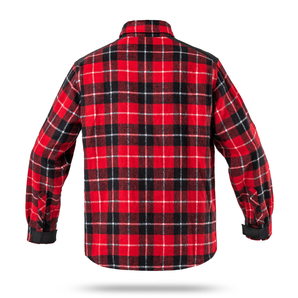 Wroom Blackwater 250 Checkered Shirt. Color Red