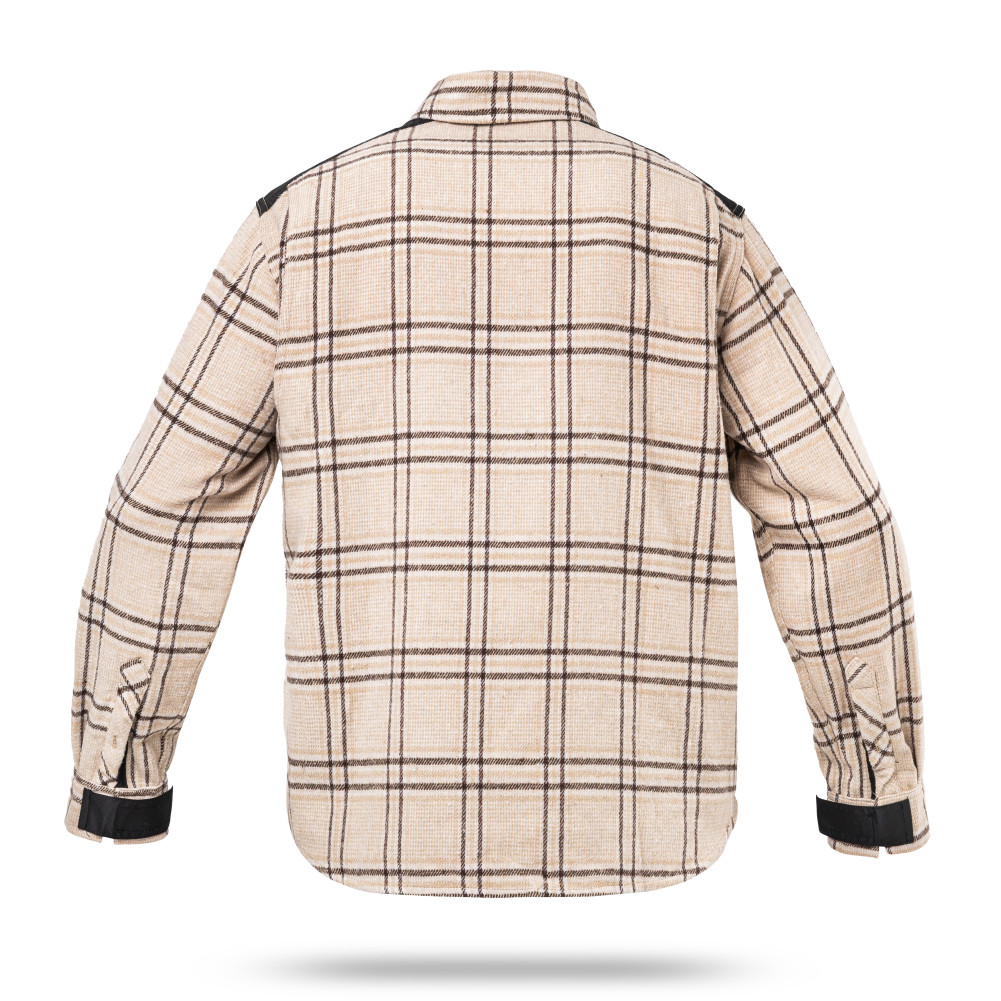 Wroom Blackwater 250 Checkered Shirt. Color Beige