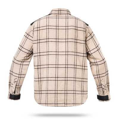 Wroom Blackwater 250 Checkered Shirt. Color Beige