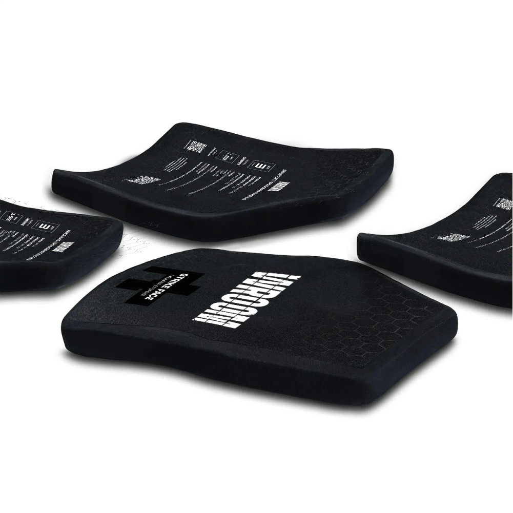 Set: Anatomical polyethylene plates of Class 3 according to DSTU by WROOM. Armor plate weight 1.58 kg. Size L
