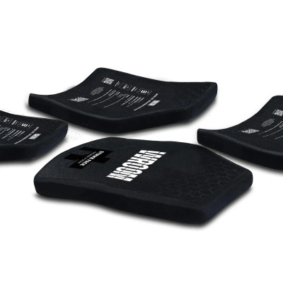 Set: Anatomical polyethylene plates of Class 3 according to DSTU by WROOM. Armor plate weight 1.58 kg. Size L
