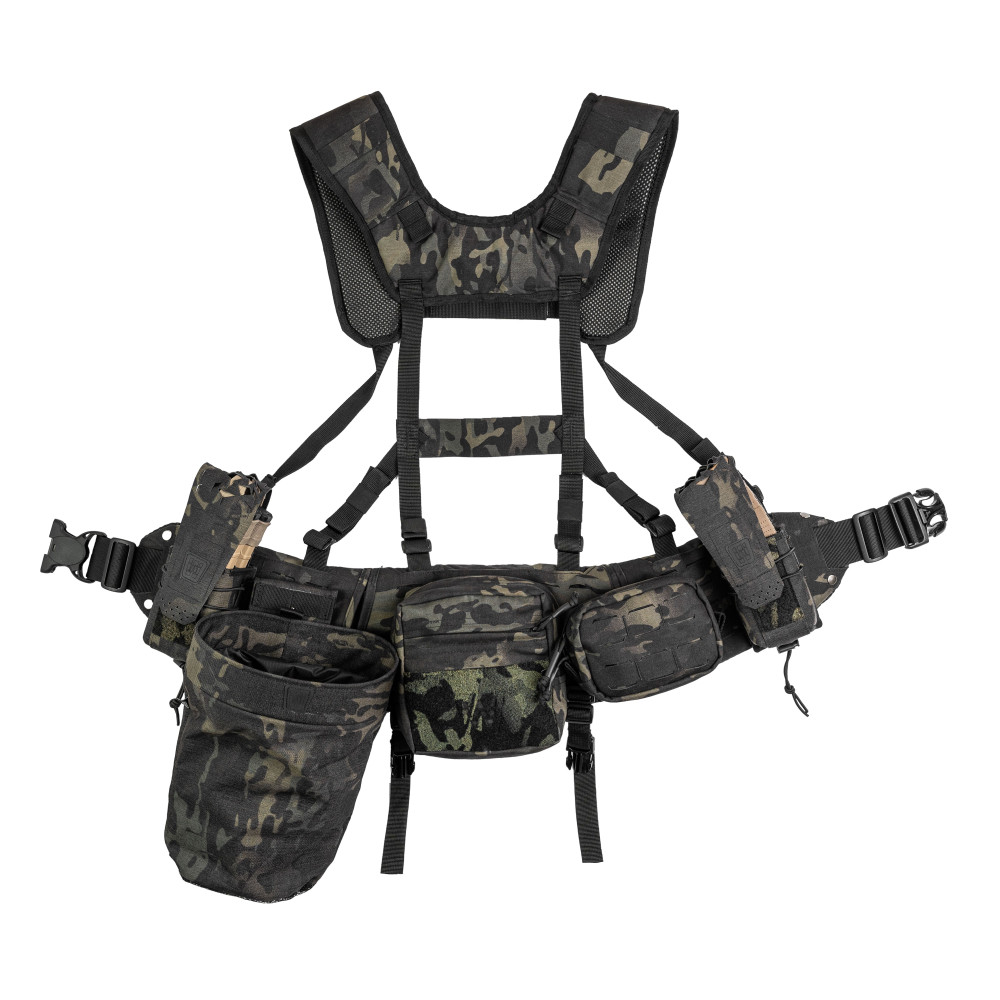 Ременно-плечевая система Ghost Gen5 V3+ с SQUADRON Original USA, с баллистической защитой 2-го класса. Цвет Multicam Black USA